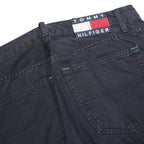 TOMMY JEANS Mens Cotton Navy Blue Regular Fit Straight Leg Trousers W30 L31