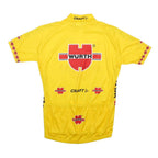 CRAFT Signed Mens Yellow Tour De Suisse Cycling Jersey L Short Sleeve 1/4 Zip