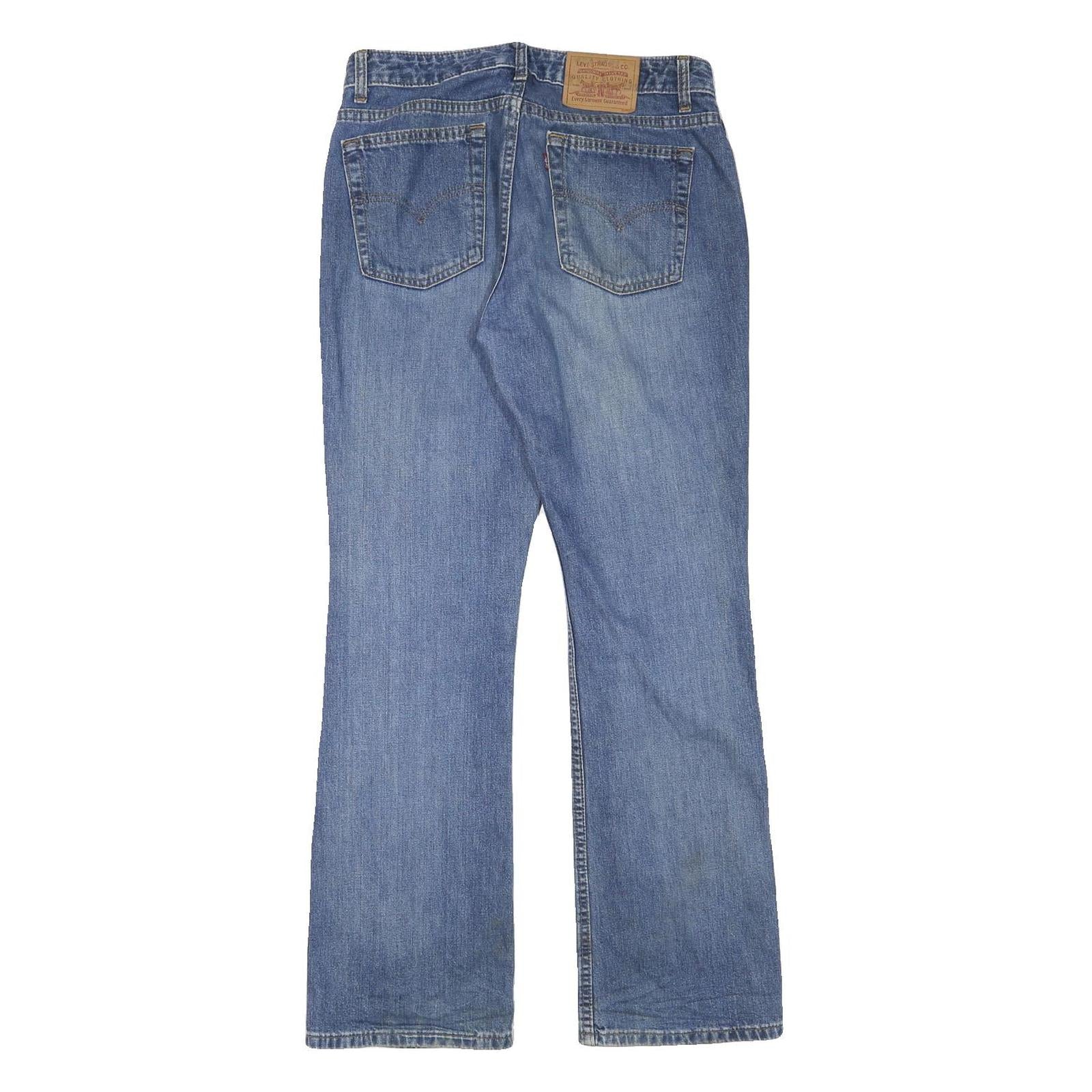 LEVI'S Mens Regular Blue Denim Jeans W32 L32 Classic Cotton Blend Zip