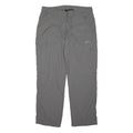 MAMMUT Mens Grey Polyester Regular Fit Straight Trousers W34 L32 Outdoor Zip