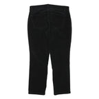 CHAPS Womens Cotton Blend Black Slim Tapered Trousers W30 L26