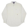 TOMMY HILFIGER Mens White Shirt M Button Down Collar Long Sleeve Classic Fit