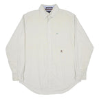 TOMMY HILFIGER Mens White Shirt M Button Down Collar Long Sleeve Classic Fit