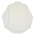 TOMMY HILFIGER Mens White Shirt M Button Down Collar Long Sleeve Classic Fit