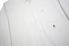 TOMMY HILFIGER Mens White Shirt M Button Down Collar Long Sleeve Classic Fit