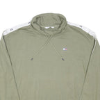 TOMMY HILFIGER Womens Green Crew Neck L Cotton Blend Sweatshirt Casual Pullover