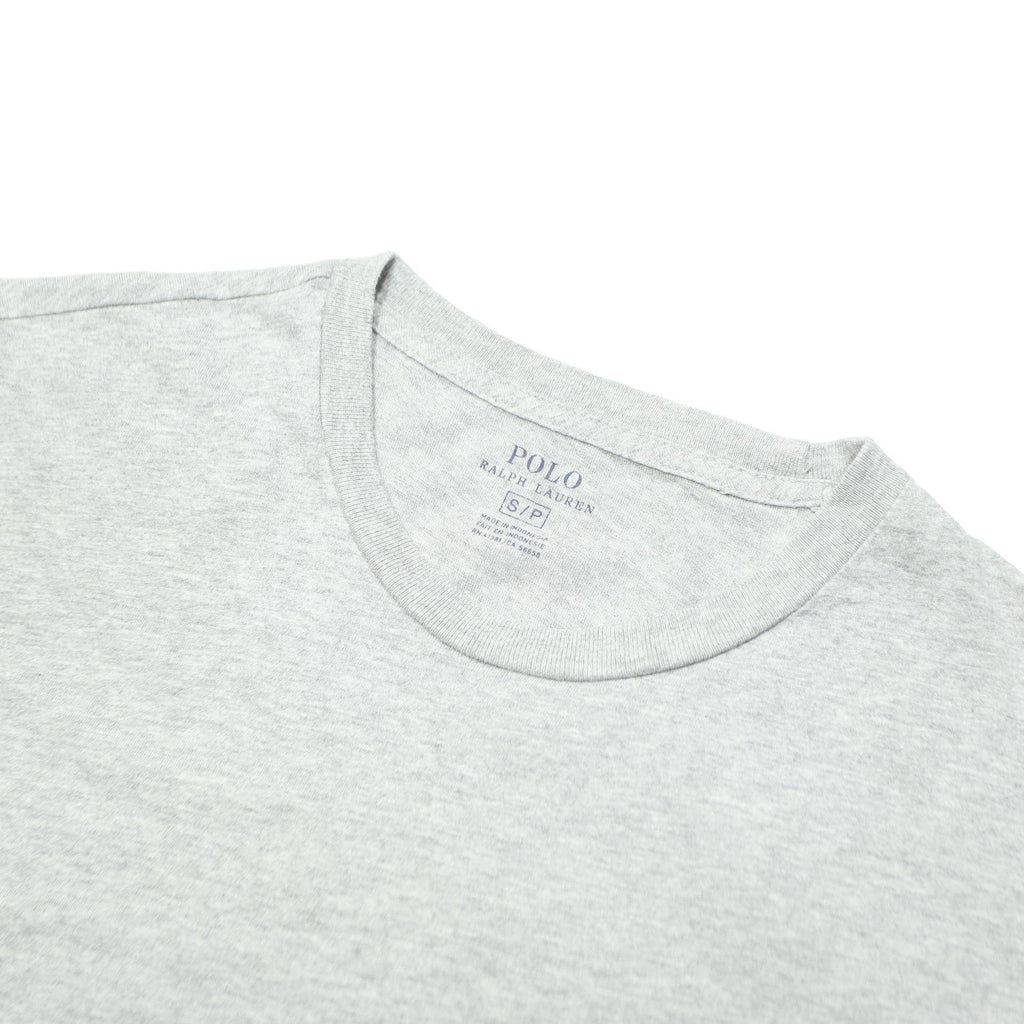 POLO RALPH LAUREN Mens Grey S Short Sleeve Crew Neck Pocket T-Shirt Cotton