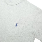 POLO RALPH LAUREN Mens Grey S Short Sleeve Crew Neck Pocket T-Shirt Cotton
