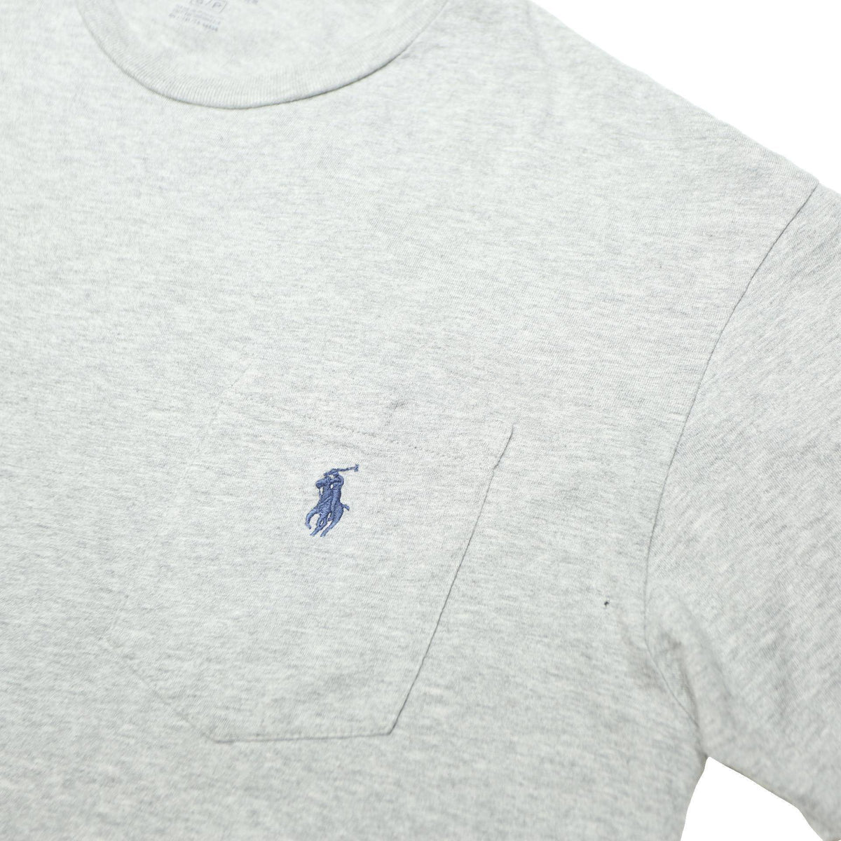 POLO RALPH LAUREN Mens Grey S Short Sleeve Crew Neck Pocket T-Shirt Cotton