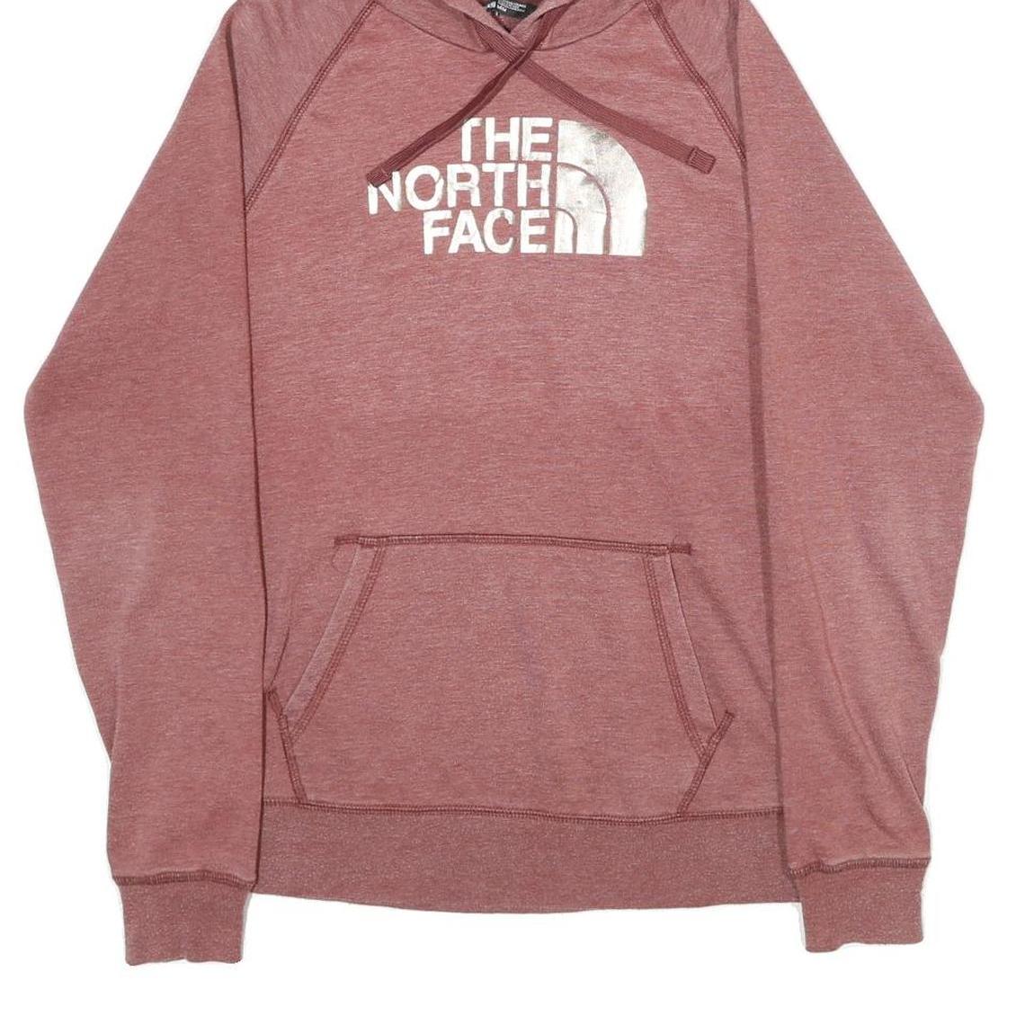 THE NORTH FACE Womens Red Pullover Hoodie M Cotton Blend Casual Outdoor Wear