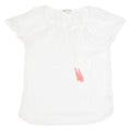 FAT FACE Womens Top White V-Neck UK 12