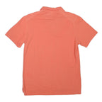 REEBOK Mens Coral Orange Polo Shirt M Cotton Blend Short Sleeve Plain Casual