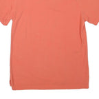 REEBOK Mens Coral Orange Polo Shirt M Cotton Blend Short Sleeve Plain Casual