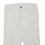 STLE AND CO Womens Shorts White Casual L W34 Button Pocket Cotton Blend