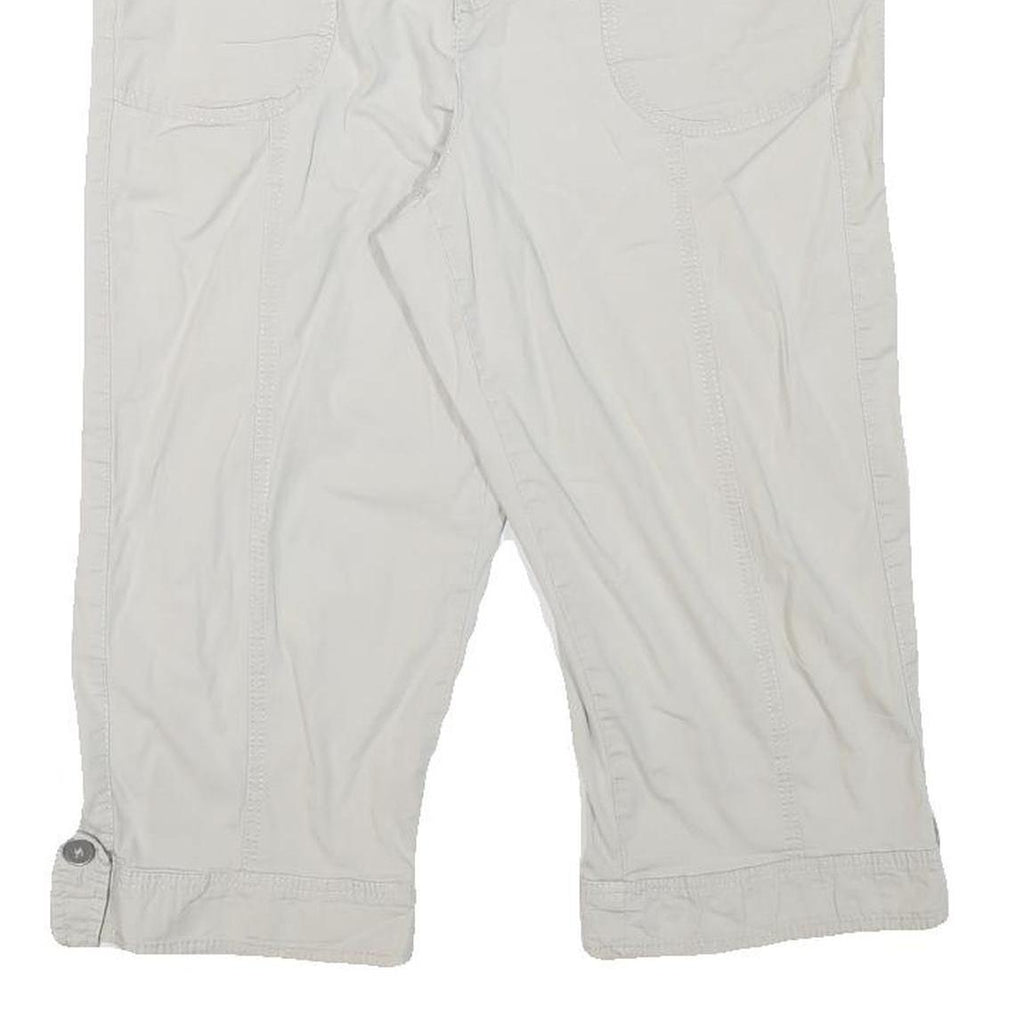 STLE AND CO Womens Shorts White Casual L W34 Button Pocket Cotton Blend