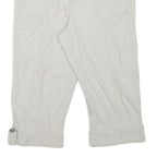 STLE AND CO Womens Shorts White Casual L W34 Button Pocket Cotton Blend