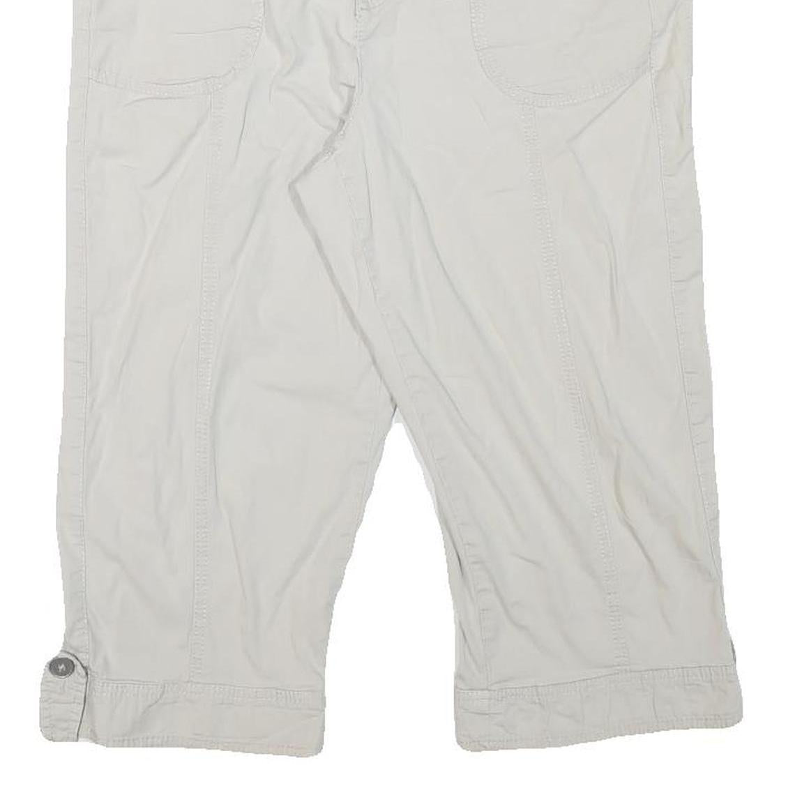 STLE AND CO Womens Shorts White Casual L W34 Button Pocket Cotton Blend