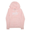 NIKE Womens Pink Hoodie XS Cotton Blend Casual Pullover Comfort Sweatshirt