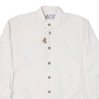 SIGI Mens Plain Shirt Beige Long Sleeve XL