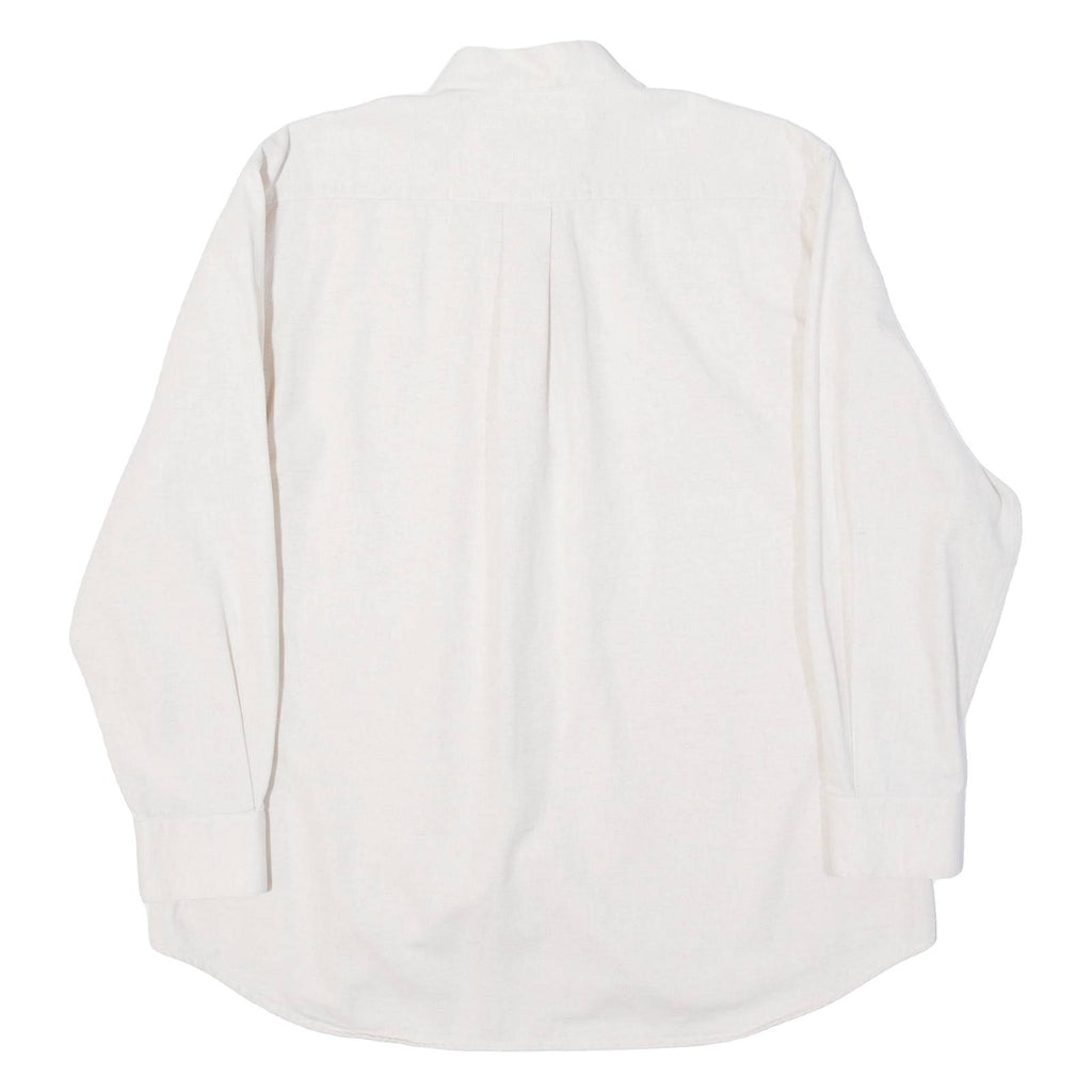 SIGI Mens Plain Shirt Beige Long Sleeve XL