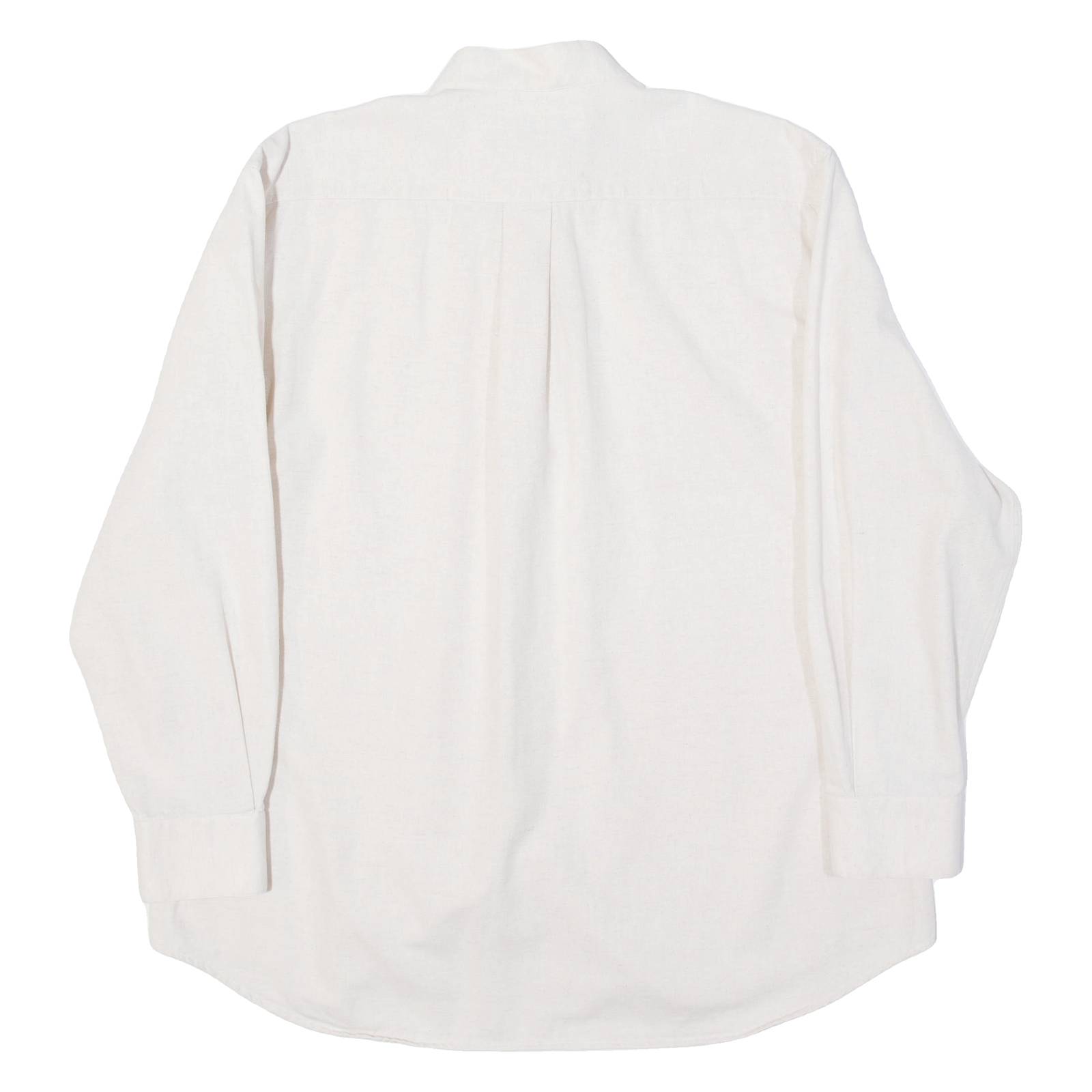 SIGI Mens Plain Shirt Beige Long Sleeve XL