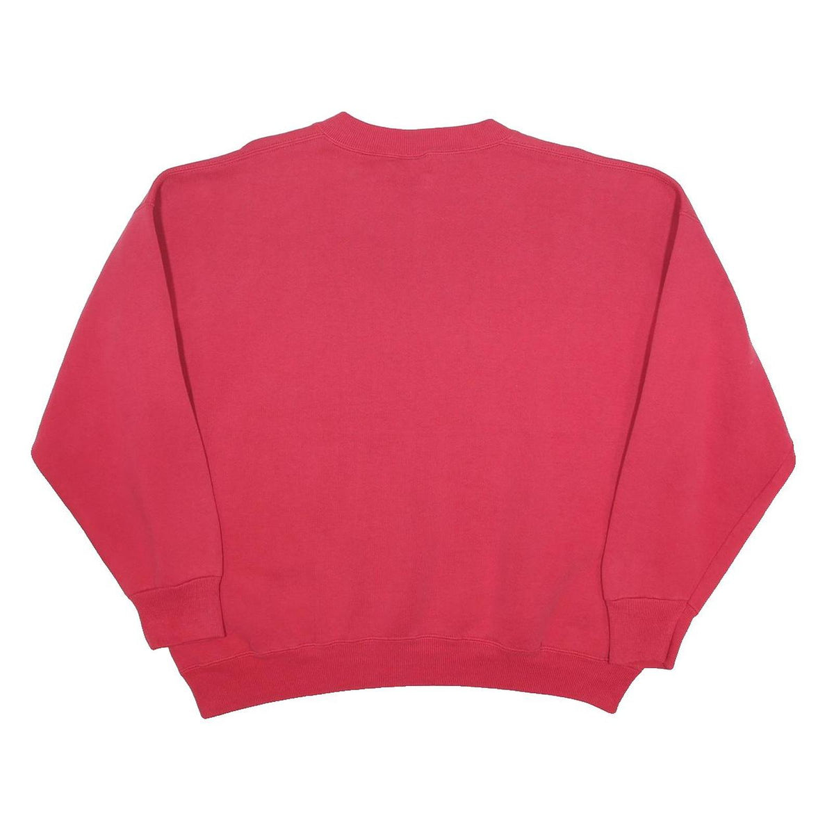 LEE Womens Red Crew Neck XL Plain Cotton Blend Sweatshirt Casual Pullover