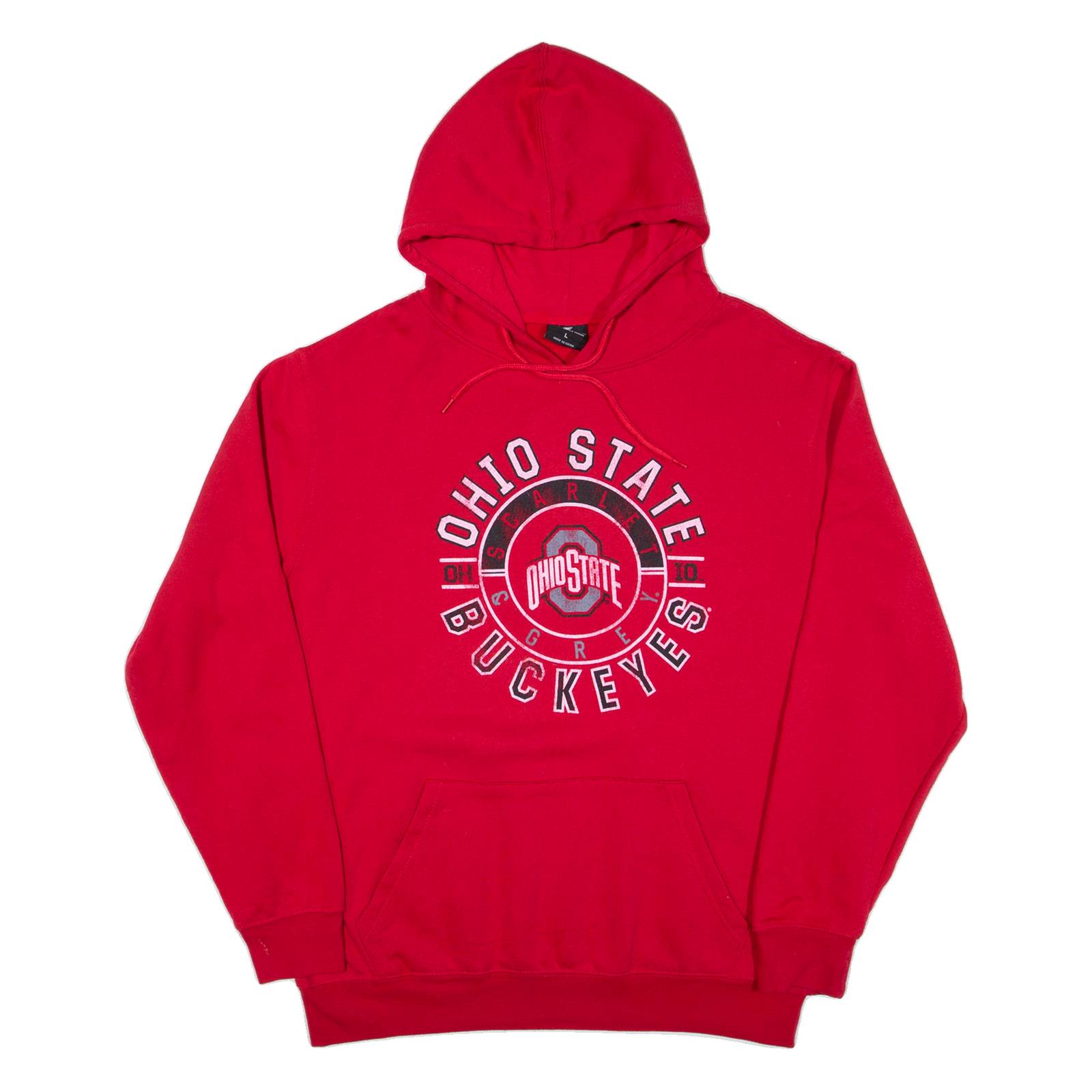 Ohio State Mens Red Hoodie USA L