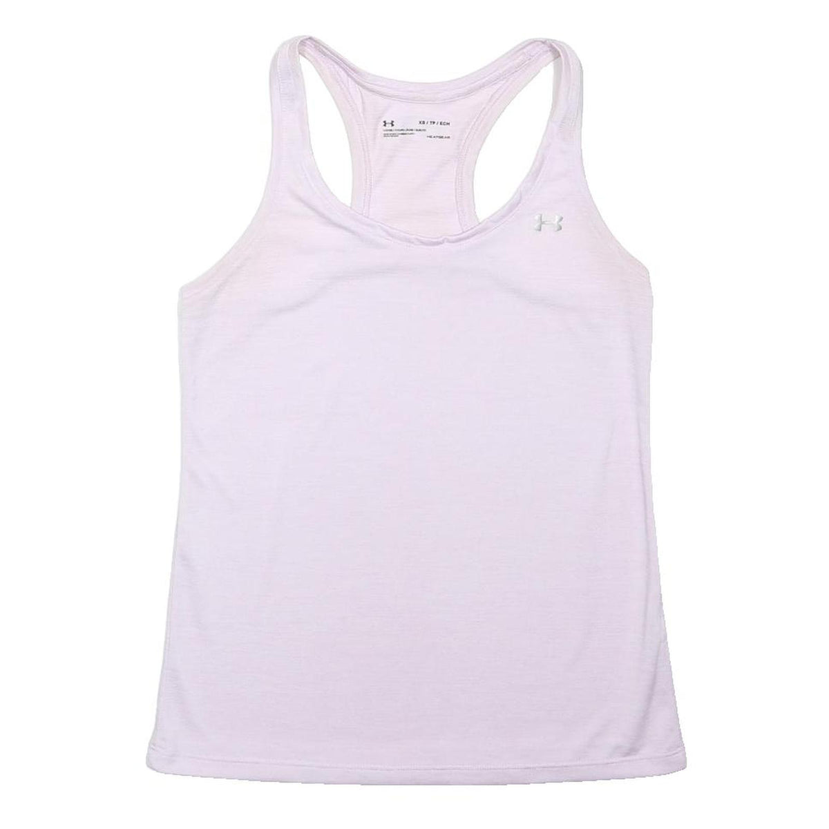 UNDER ARMOUR Womens White Racerback Vest XS Gym Fitness Training T-Shirt
