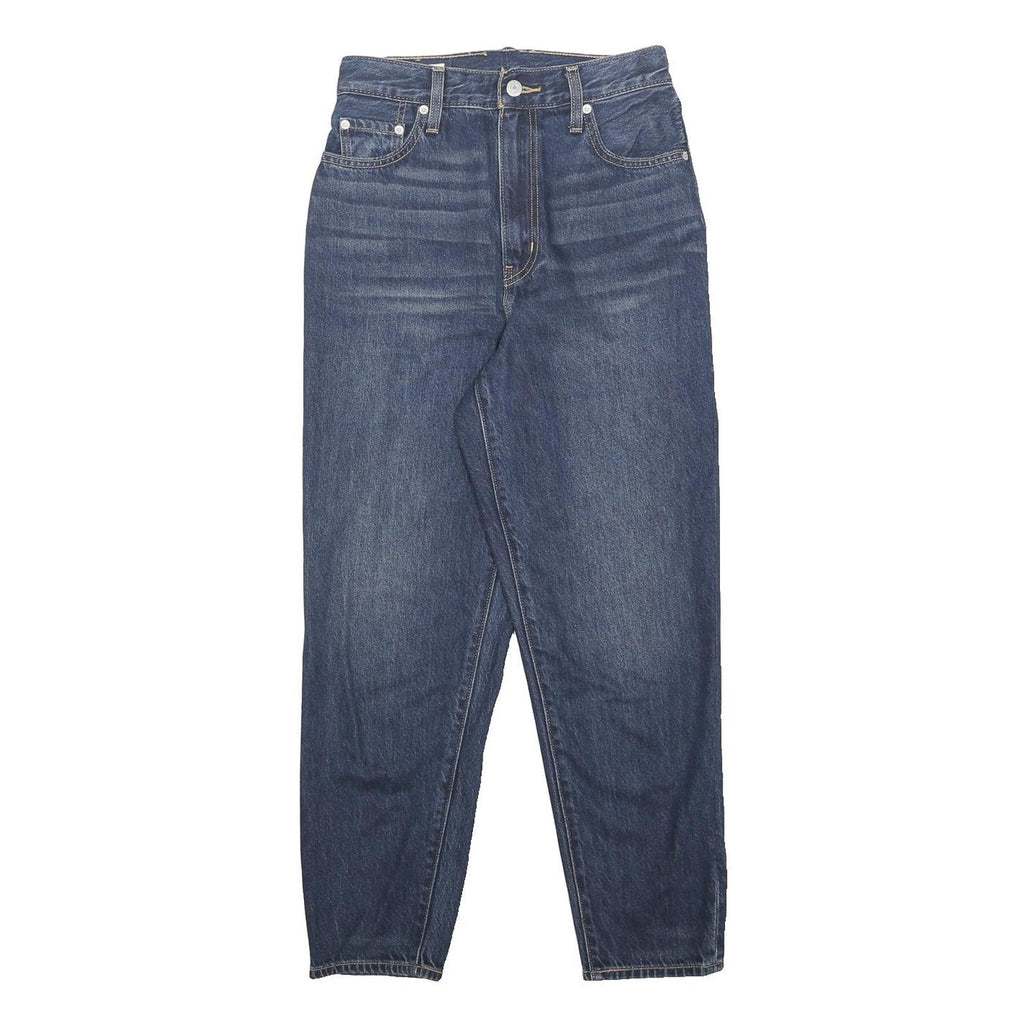 LEVI'S Womens Blue Regular Straight Denim Medium W26 L27 Zip Jeans