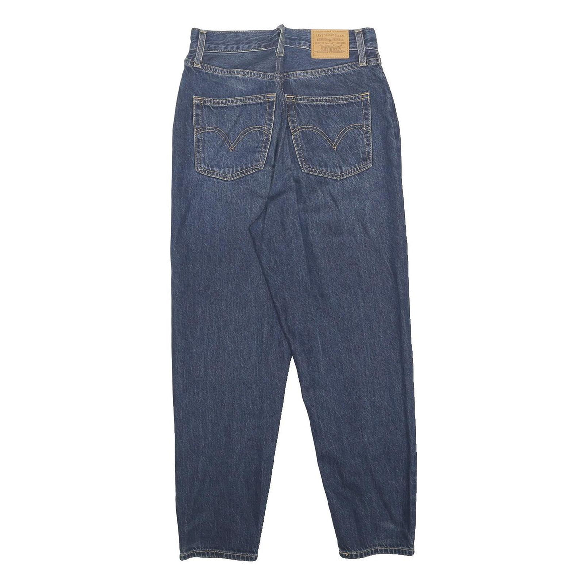 LEVI'S Womens Blue Regular Straight Denim Medium W26 L27 Zip Jeans