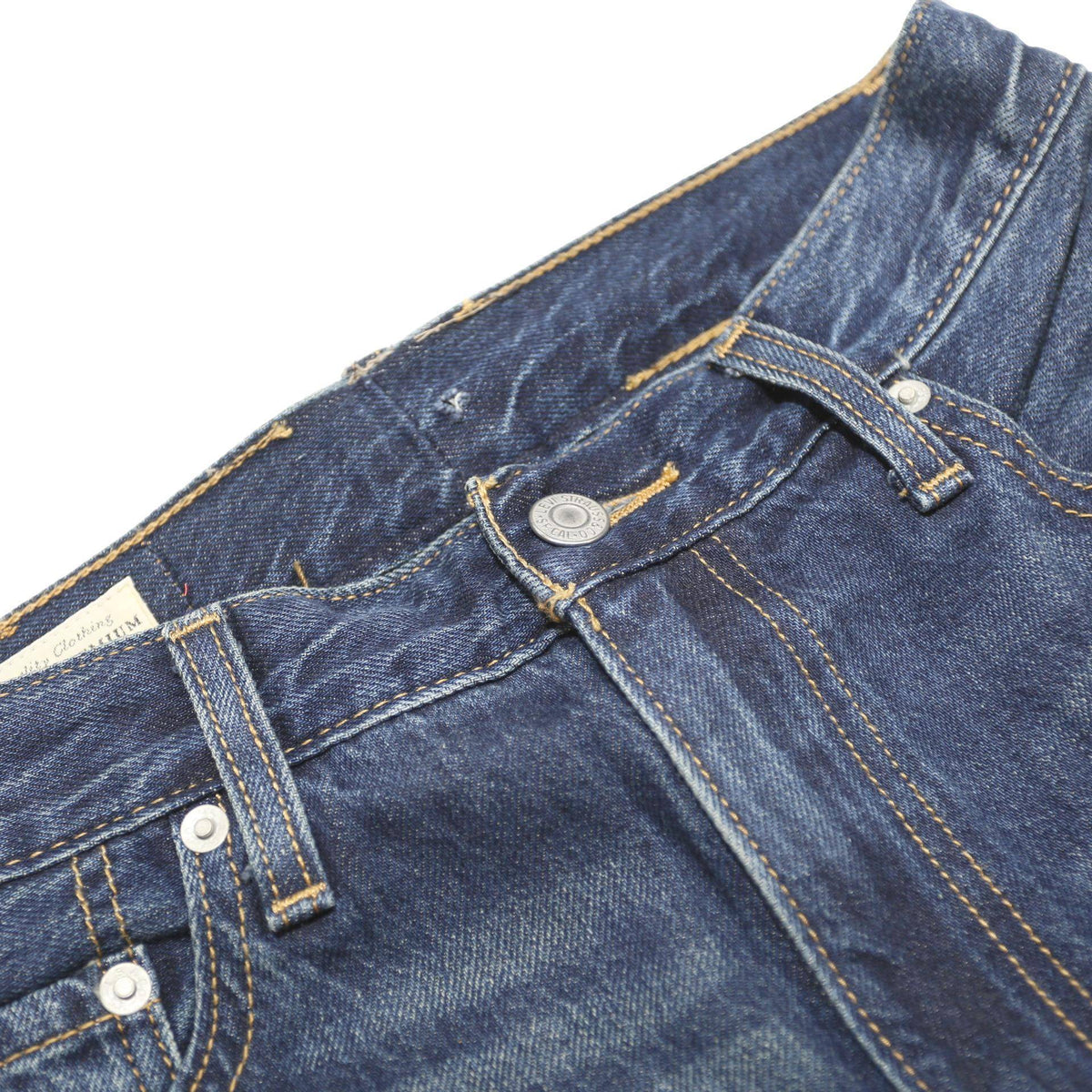 LEVI'S Womens Blue Regular Straight Denim Medium W26 L27 Zip Jeans