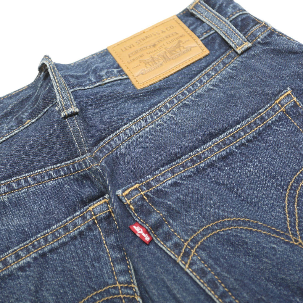 LEVI'S Womens Blue Regular Straight Denim Medium W26 L27 Zip Jeans