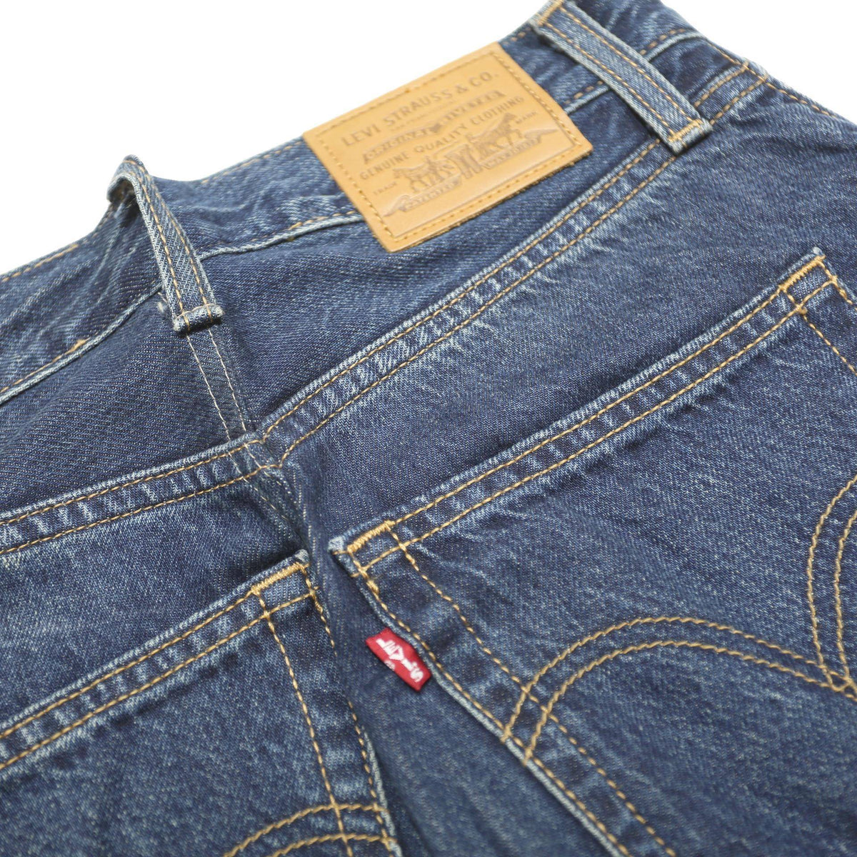 LEVI'S Womens Blue Regular Straight Denim Medium W26 L27 Zip Jeans