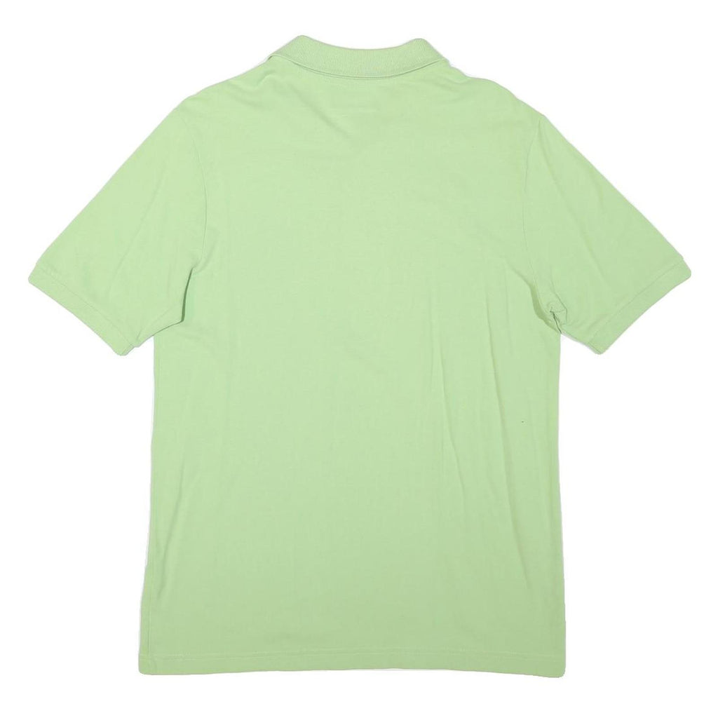 KAPPA Mens Light Green Short Sleeve Plain Polo Shirt L Logo Cotton Blend