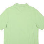 KAPPA Mens Light Green Short Sleeve Plain Polo Shirt L Logo Cotton Blend