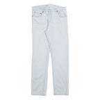 LEVI'S 502 Boys Jeans White Regular Tapered Denim Light W32 L29 Stylish Fit