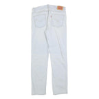 LEVI'S 502 Boys Jeans White Regular Tapered Denim Light W32 L29 Stylish Fit