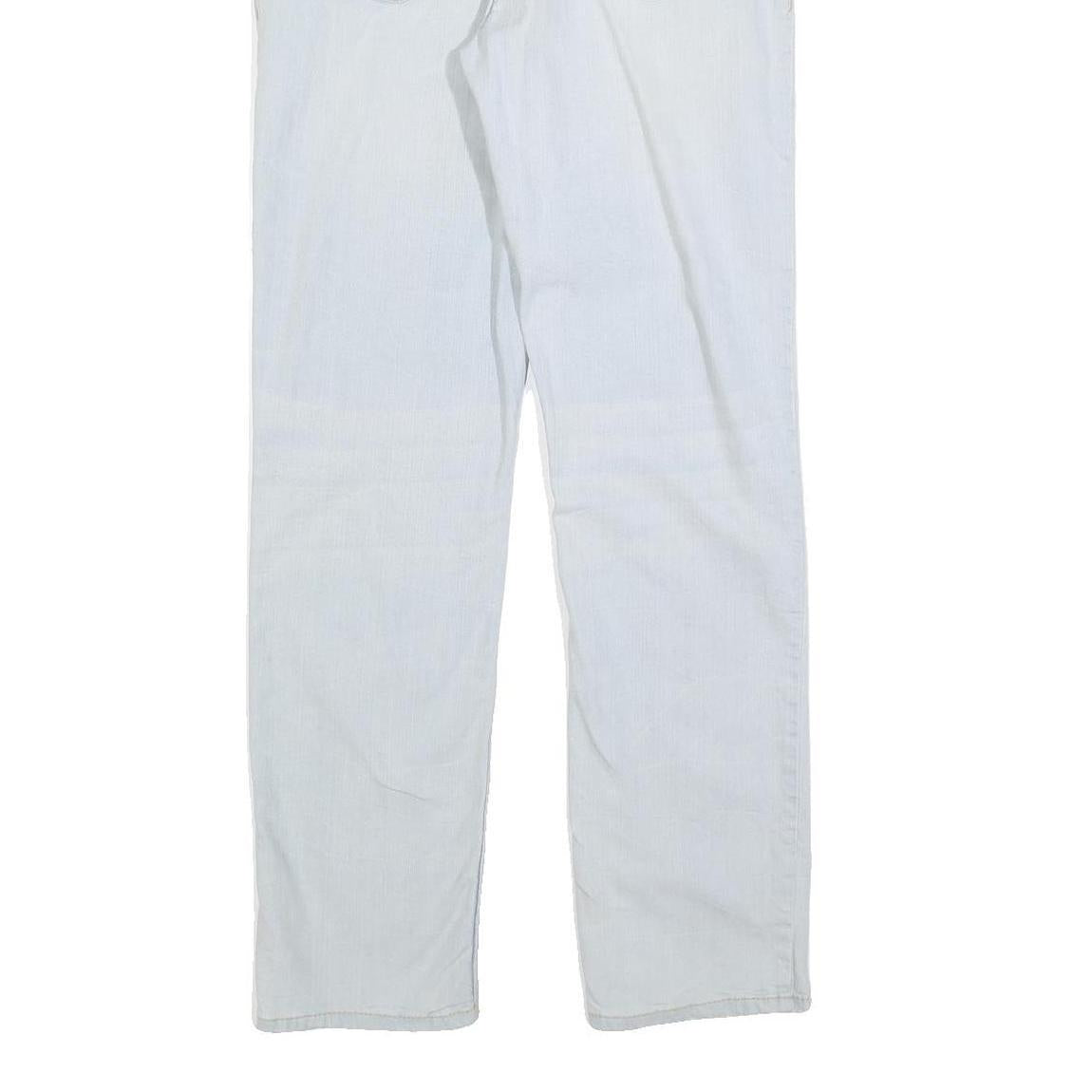 LEVI'S 502 Boys Jeans White Regular Tapered Denim Light W32 L29 Stylish Fit