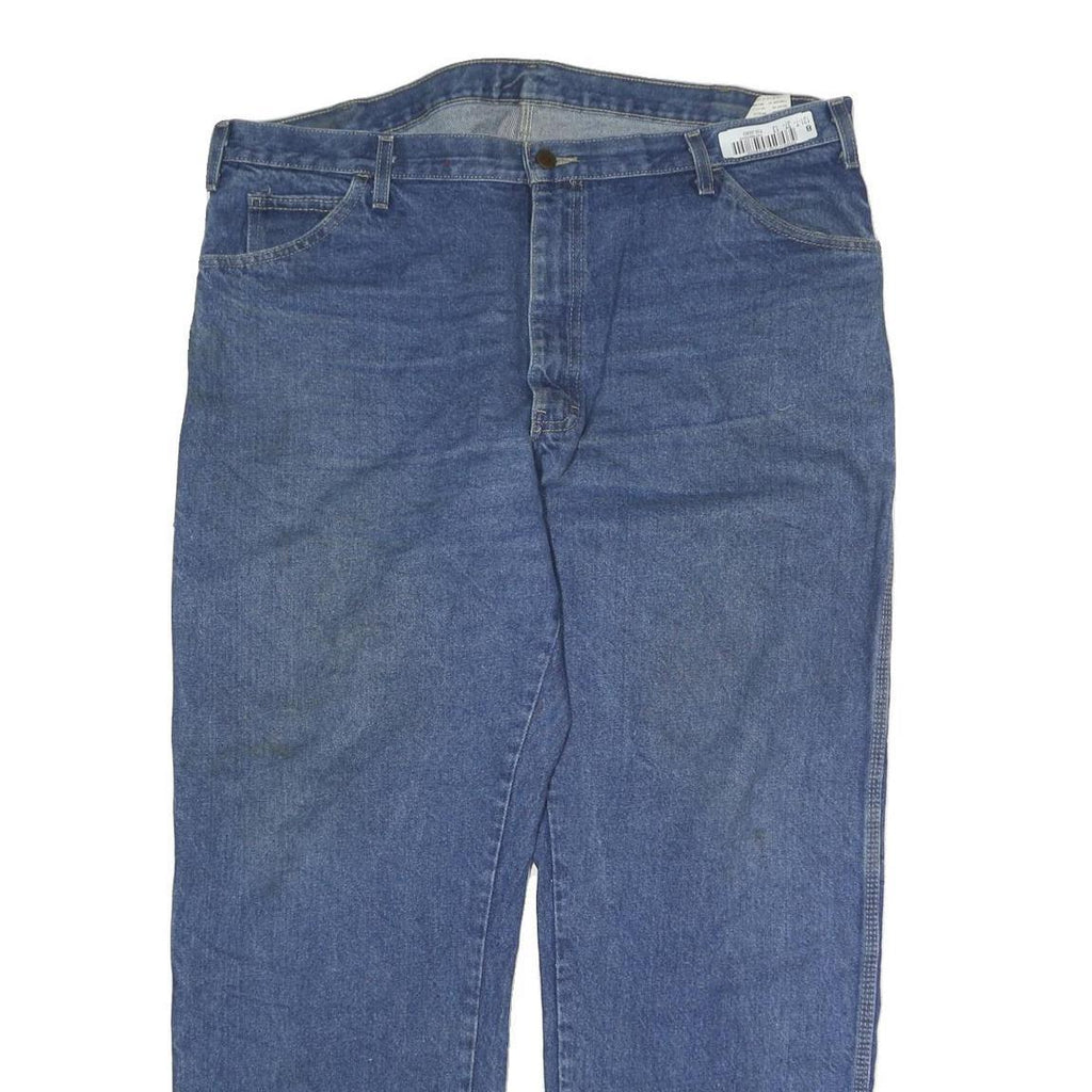 DICKIES Mens Jeans Blue Regular Straight Denim Medium W40 L30 Workwear Relaxed