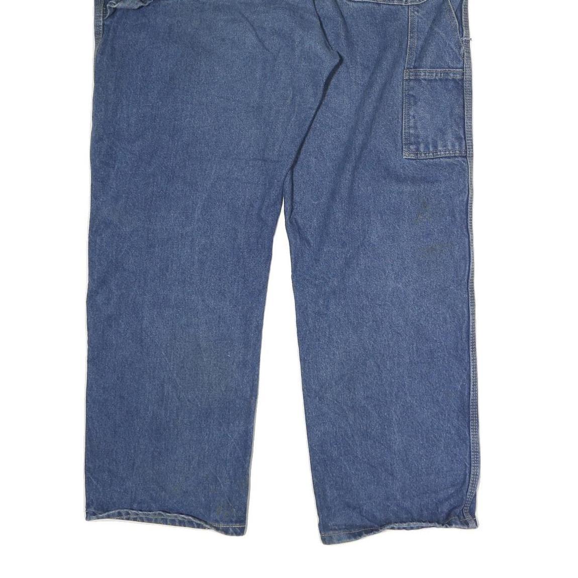 DICKIES Mens Jeans Blue Regular Straight Denim Medium W40 L30 Workwear Relaxed