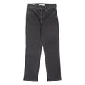 LEVI'S 724 High Rise Crop BIG E Womens Jeans Black Regular Straight W26 L25