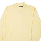 NAUTICA Mens Plain Shirt Yellow Long Sleeve XL