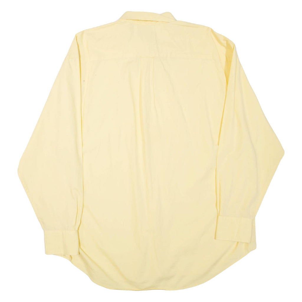 NAUTICA Mens Plain Shirt Yellow Long Sleeve XL