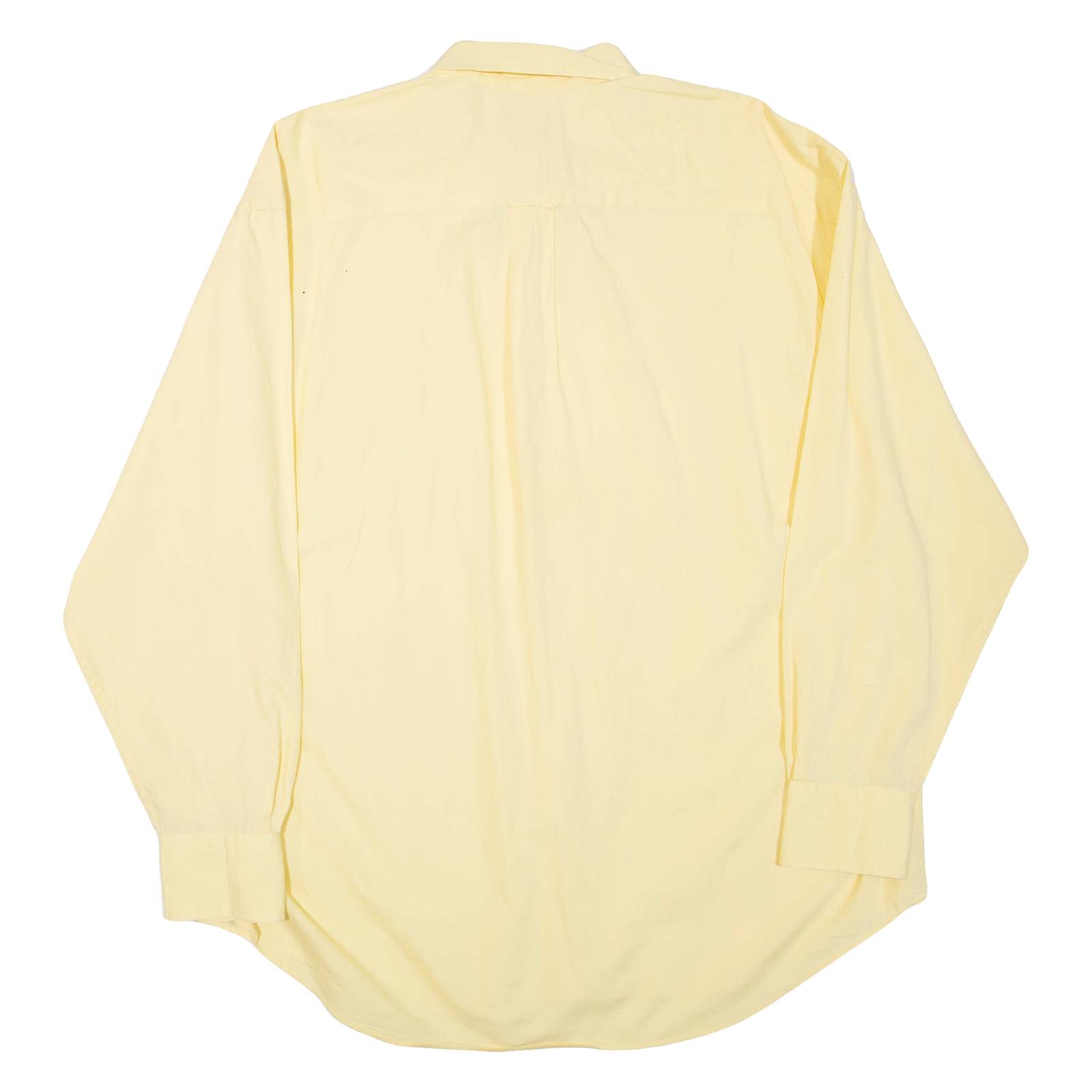 NAUTICA Mens Plain Shirt Yellow Long Sleeve XL
