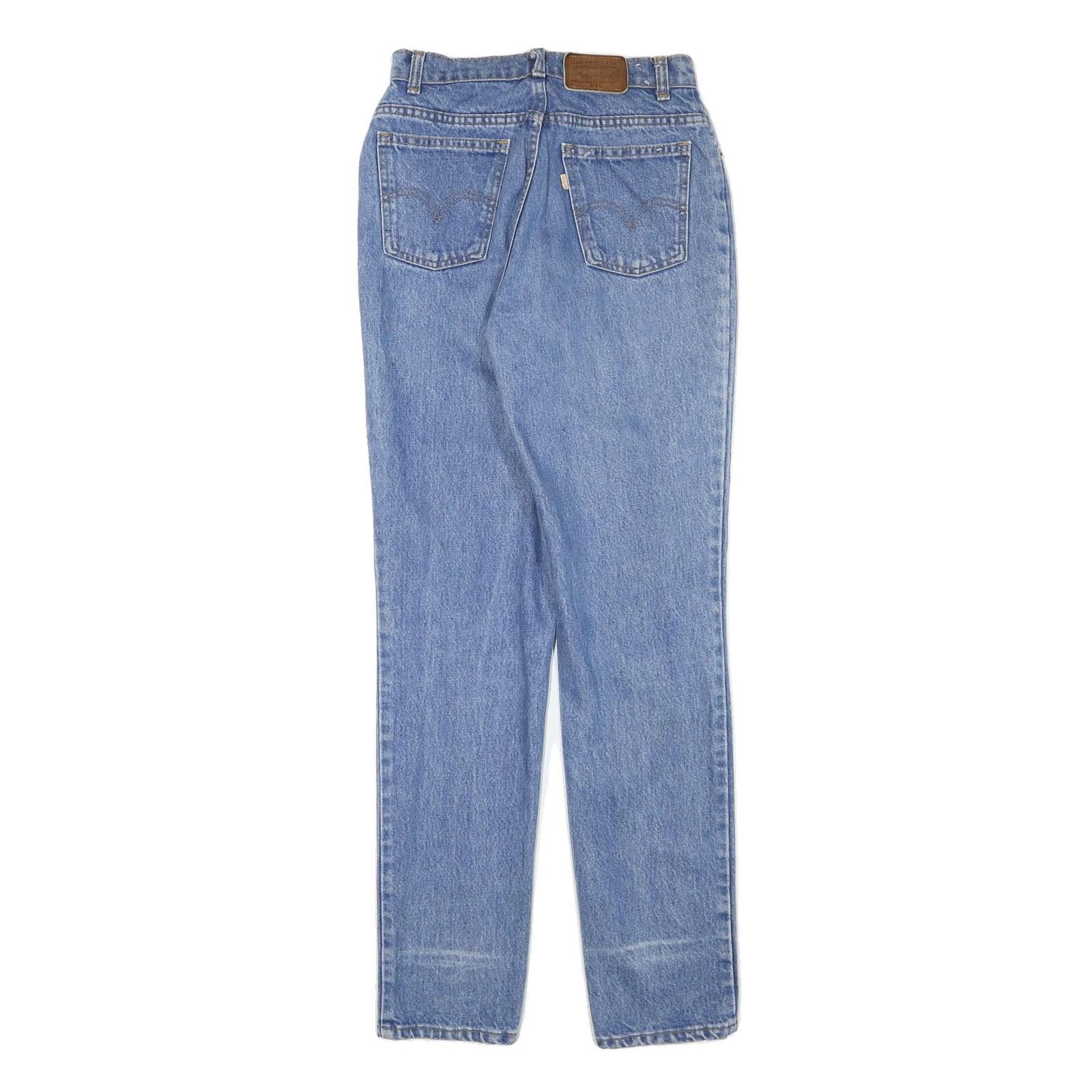 LEVI'S Womens Jeans Blue Slim Straight Denim Light W26 L31 Classic Fit Zip