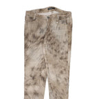 MARC CAIN Womens Cotton Blend Beige Slim Slim Leg Trousers W29 L29 Stylish