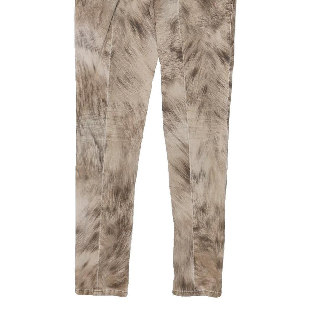 MARC CAIN Womens Cotton Blend Beige Slim Slim Leg Trousers W29 L29 Stylish