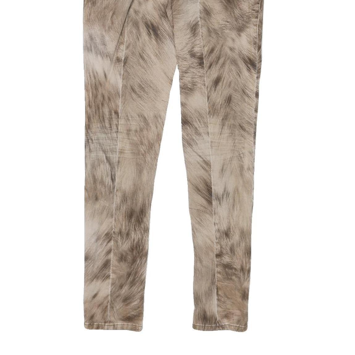 MARC CAIN Womens Cotton Blend Beige Slim Slim Leg Trousers W29 L29 Stylish