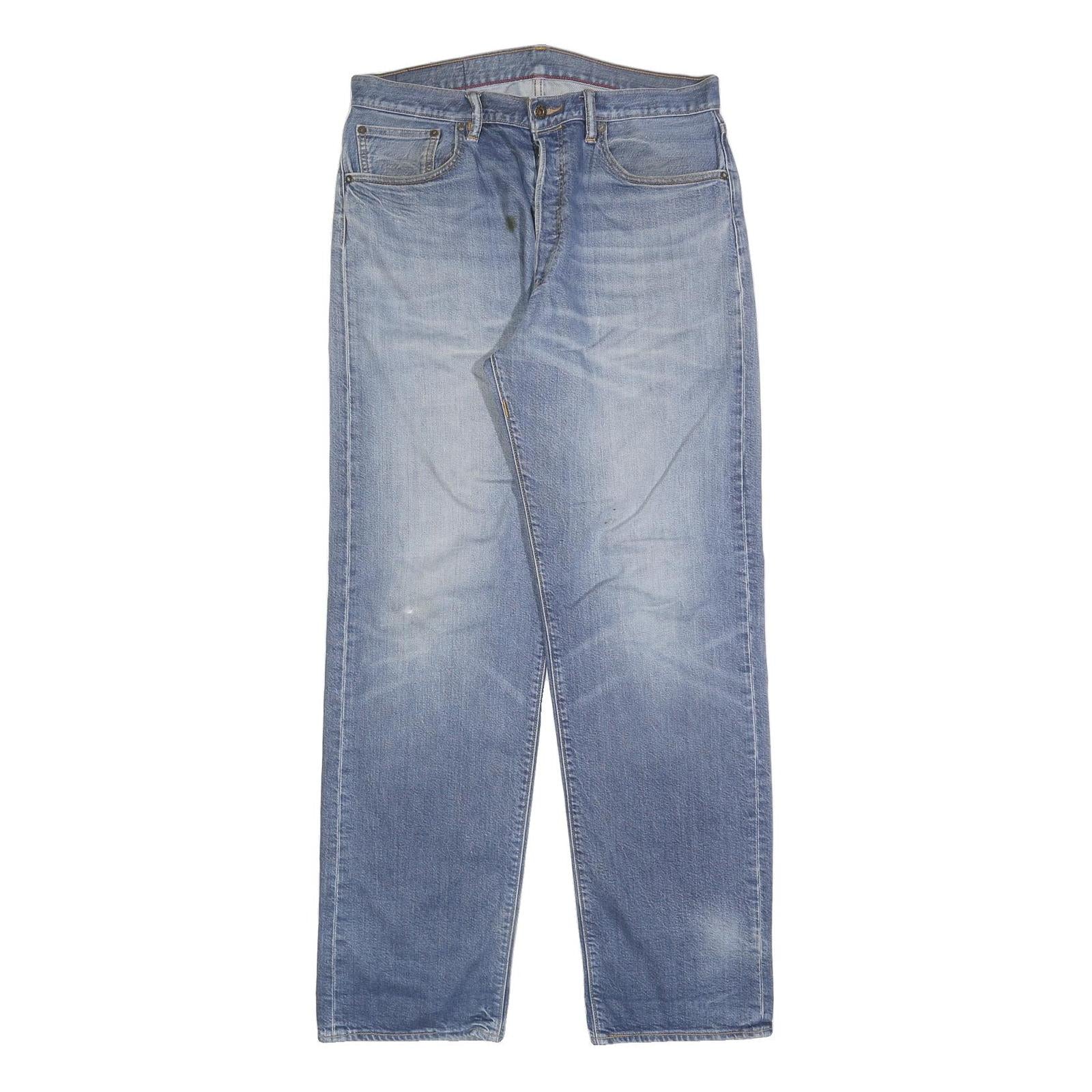 LEVI'S Mens Jeans Blue Regular Straight Denim Medium W32 L32 Classic Button Fly