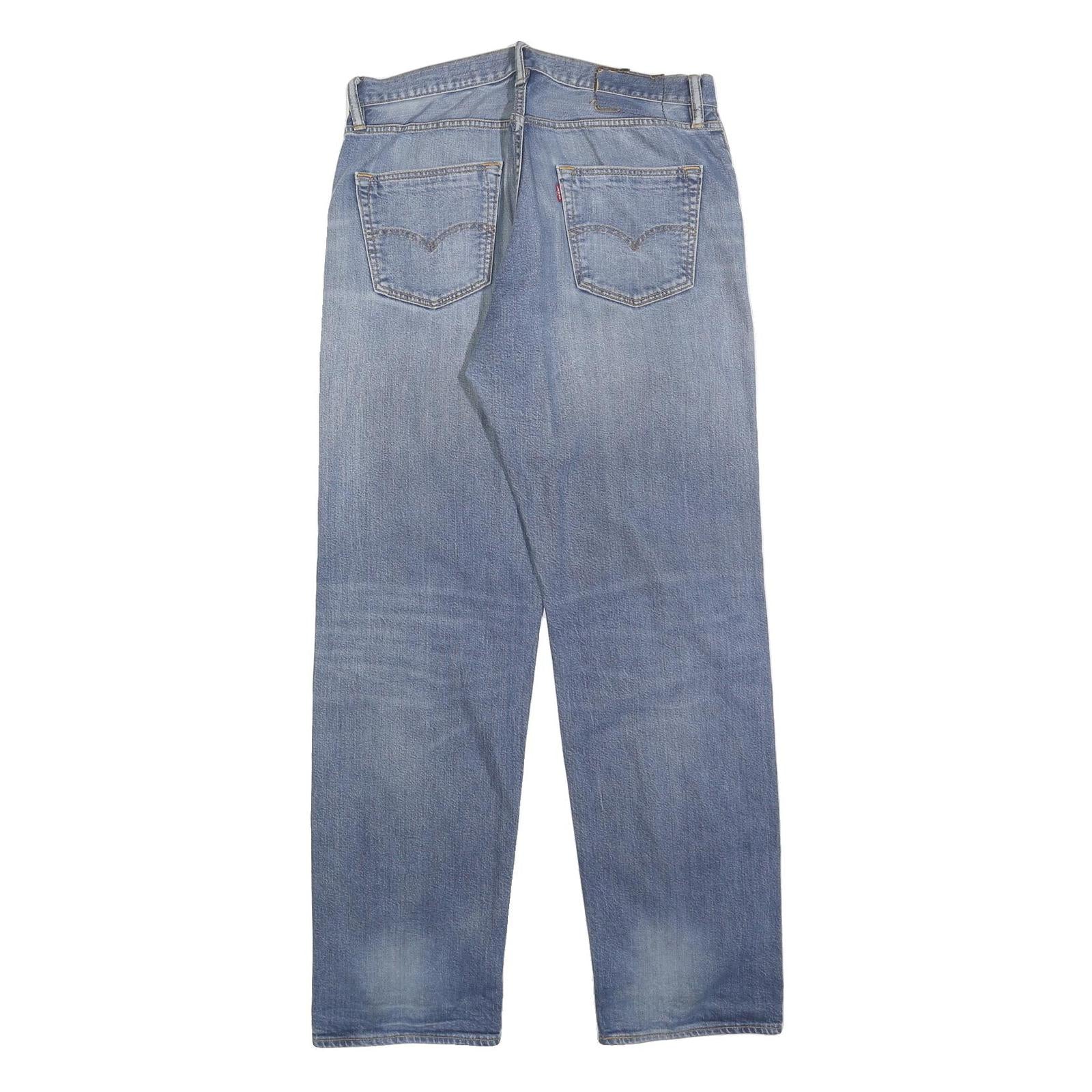 LEVI'S Mens Jeans Blue Regular Straight Denim Medium W32 L32 Classic Button Fly